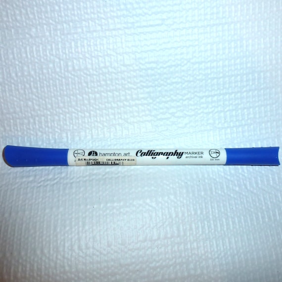 Puppy Bows ~ craft supplies 3 scrapbook markers calligraphy markers blue double end green archival brown pens