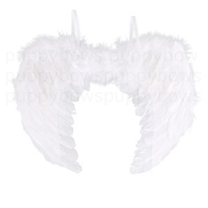 Halloween Angel wings for dogs red black or white or pink dog costume feather FREE SHIPPING Medium Large dogs White wings 17x12