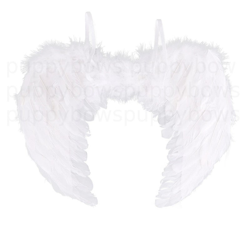 Halloween Angel wings for dogs red black or white or pink dog costume feather FREE SHIPPING Medium Large dogs White wings 17x12