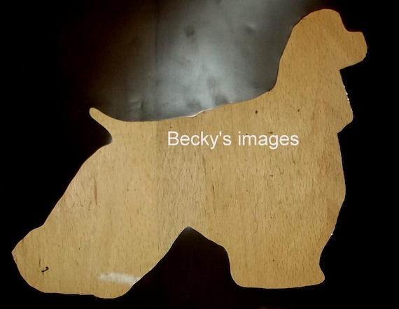 Puppy Bows ~ Cocker Spaniel English Cocker dog breed plastic craft stencil