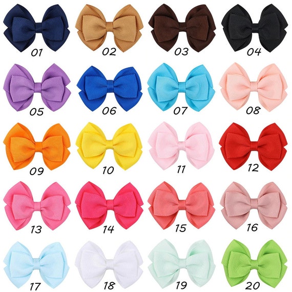 Puppy Bows ~ 1 for 3.50 2 for 5.50  double loop layered hair bowknot bow bands or barrette  (fb391)