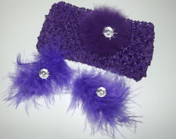 Marabou dog collar and matching dog bows