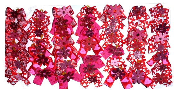 Valentine's day  50 everyday dog groomers grooming pet hair bows (Fb9a)