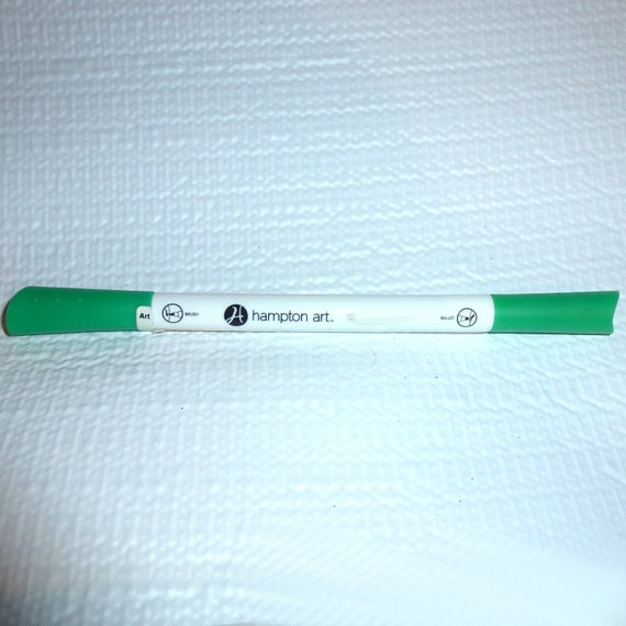 Puppy Bows ~ craft supplies 2 fabric dye marker pens double end green blue Hampton Art