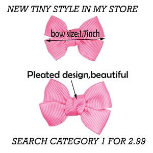Puppy Bows super tiny 1.5 knot hair bowknot bow bands or barrette image 5
