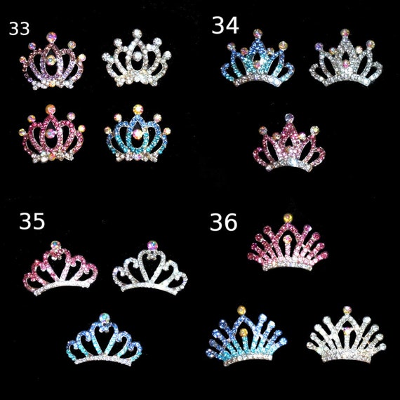 Puppy Bows ~Tiara crown for dogs styles #33-36 crystal rhinestone many colors styles US seller