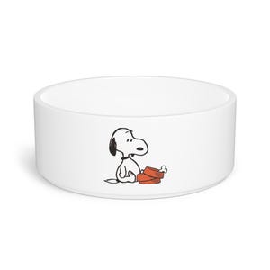 Snoopy Pet Bowl - Cute Dog Bowl, Pet Dish for Dogs, Dog Lovers Gift, Cartoon Dog Bowl, Puppy Accessories