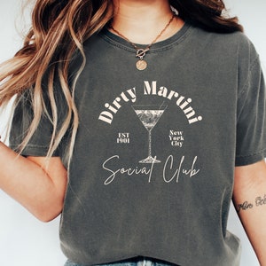 Martini Baby Tee Tini Time Cocktail Lover Gift Y2K Baby Tee Coquette Clothing Downtown Girl Hand Drawn Martini Old Money Aesthetic