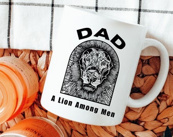 Lion Dad Gift From Kids Coffee Mug Papa Mug Happy Fathers Day First Time Dad Gift Step Dad Gift First Fathers Day Super Daddio