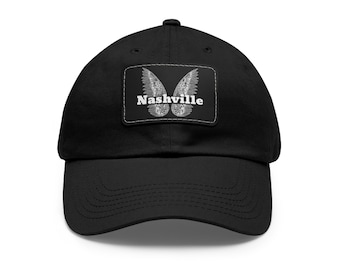 Nashville Wings Iconic Kelsey Montague Art Unisex Nashville Souvenir Hat with Angel Wings Music City Fashion Nashville Bachlorette