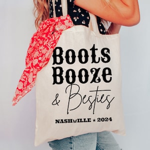 Bridesmaid Tote Cowgirl Bachelorette Hangover Kit Bag Wedding Welcome Bag Western Bachelorette Nashville Bachlorette