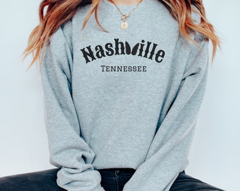 Nashville Sweatshirt with Iconic Kelsey Montague Art Wings | Bachelorette Party Sweatshirt | Nashville Girls Trip Sweatshirt |