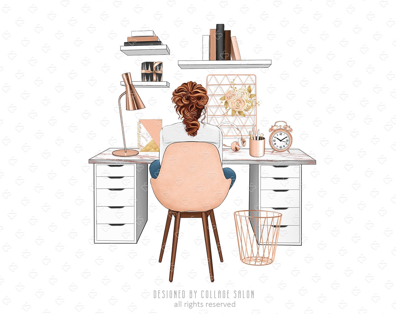 Planner Girl, Planner Stickers, Home Office, Business Woman, Craft Girl