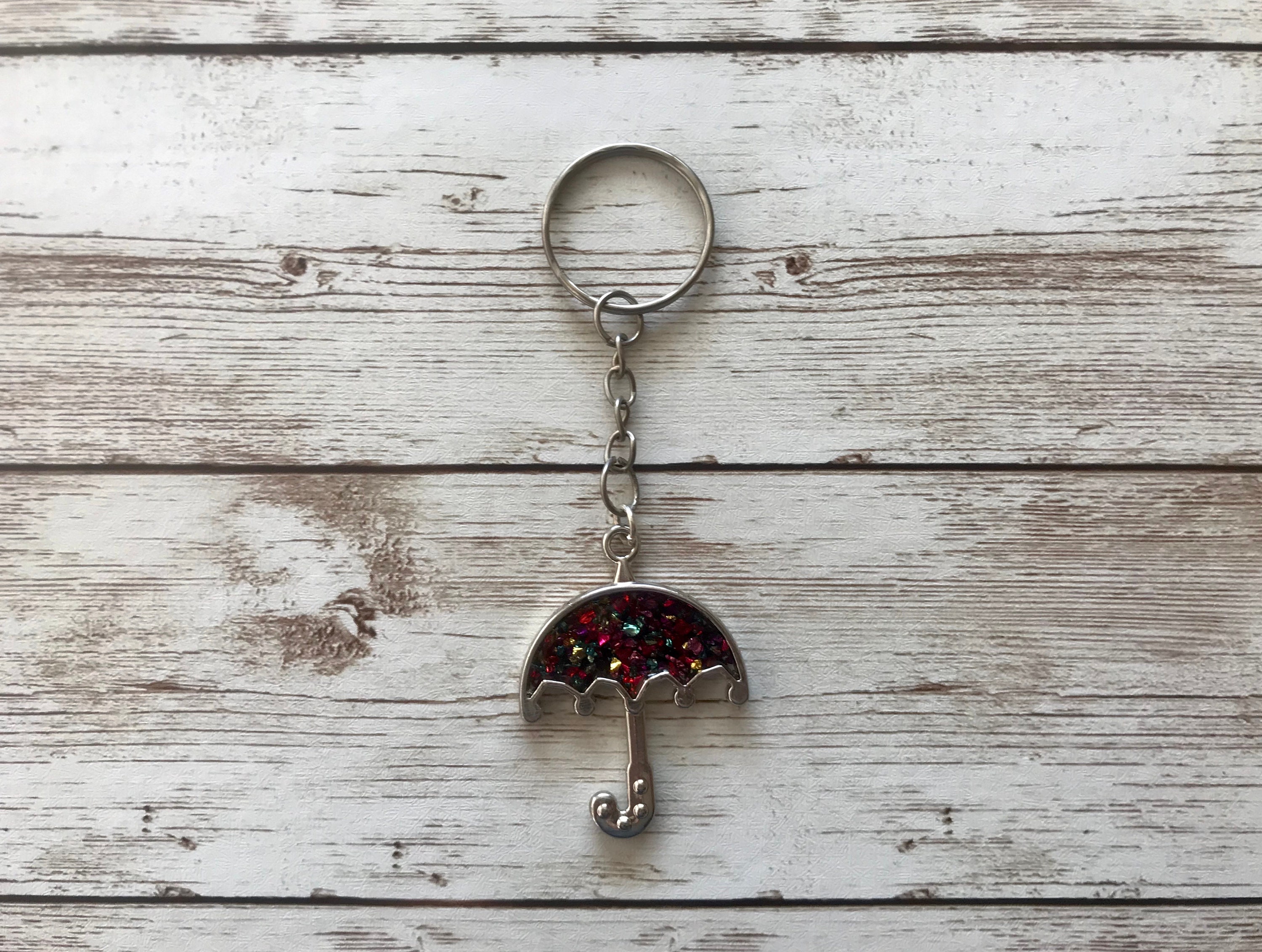 Umbrella Key Holder, Keychain Charm, Stocking Stuffers for Mother in