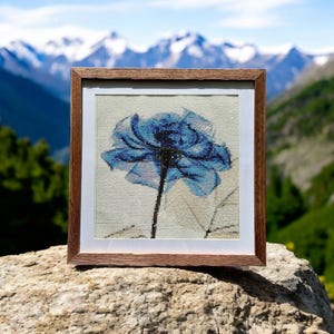 blue rose, art framed, gifts for her birthday, diamond painting flowers,  gift for mom, floral art decor, flower art,  completed diamond art
