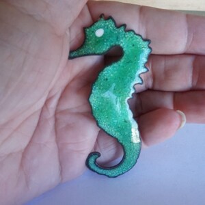 Seahorse Brooch / Pin / Hand Crafted Copper Brooch / Pin / Seahorse Jewelry /Seahorse items/ Large Brooch / Pin