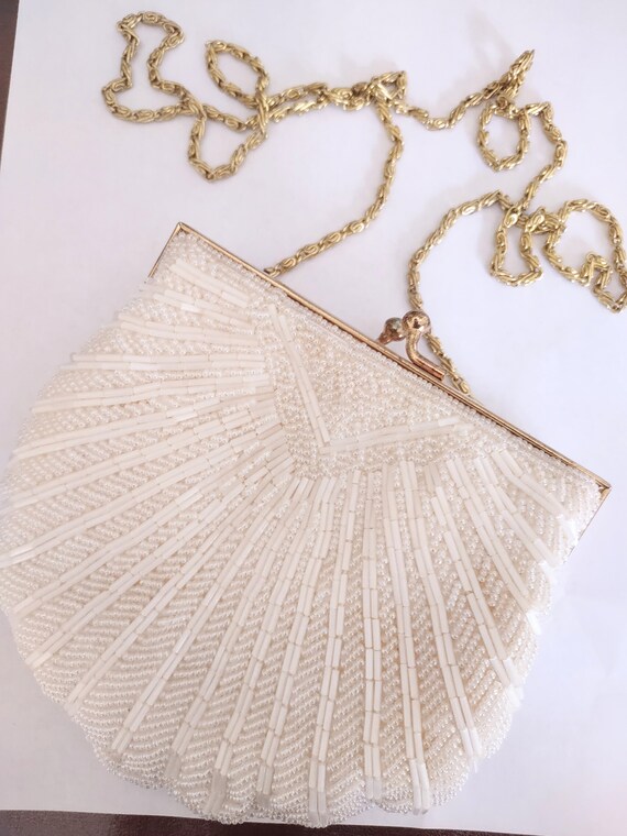 Small white purse Gem