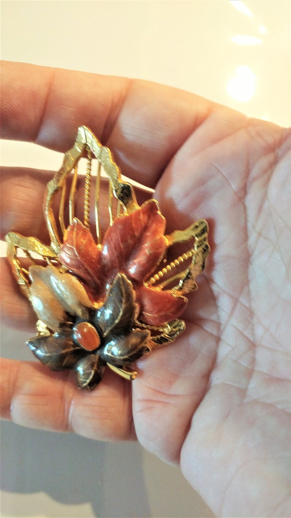 Kenneth Cole Brooch / Pin / Thanksgiving Brooch / 