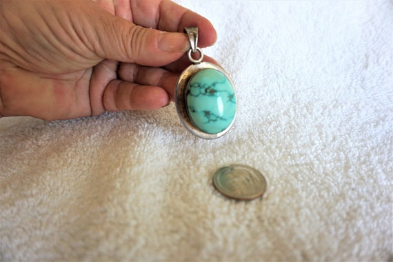 Turquoise Pendant / Large Turquoise Pendant / Turq