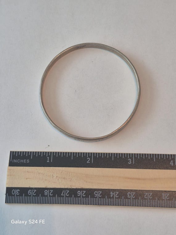 Sterling Bangle/ Silver Bangle/ Silver Bracelet / Sterling Bracelet / Sterling  Jewelry / 925 Bangle/ Mexico 925 Bangle/ Mexico Items View 3