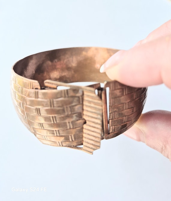 Copper Bracelet/ Copper Bangle/ Copper Link Brace… - image 1