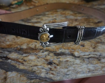 Brighton Brown Leather Belt: Vintage Designer Fashion