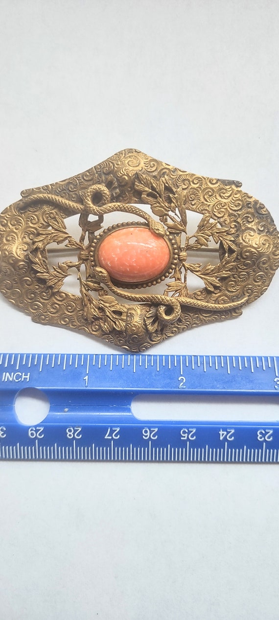 Large Antique Brooch / Pin / Antique Jewelry/ Peki