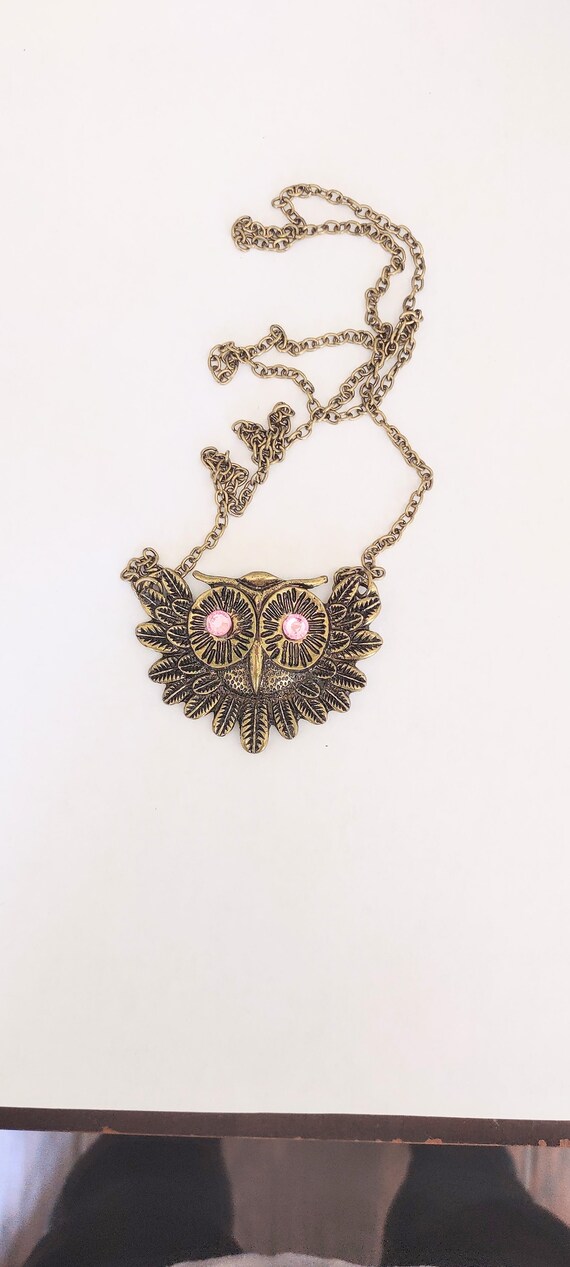 Large Owl Necklace/ Owl Necklace/ Owl Items/ Owl … - image 3
