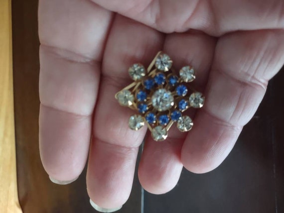 Vintage Cluster Brooch / Pin / Rhinestone Brooch / Pin / Star Brooch / Pin / Round Brooch / Pin /Pronged Brooch / Pin / Small Brooch / Pin