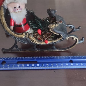 Sleigh Sleigh / Cast Iron Sleigh / Black Iron Sleigh/ Small Black Sleigh / Santa Sleigh / Black Santa Sleigh / Santa Sleigh /