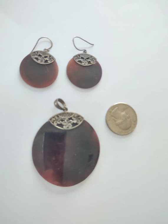 Silver Tortoise Pendant/ Jewelry Set / Tortoise Ea