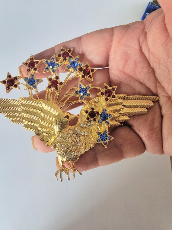 Eisenberg Brooch / Pin / Eagle Brooch / Pin / Patriotic Brooch / Pin / Eagle Items / Eisenberg Brooch / Pin / Designer Brooch / Pin View 2
