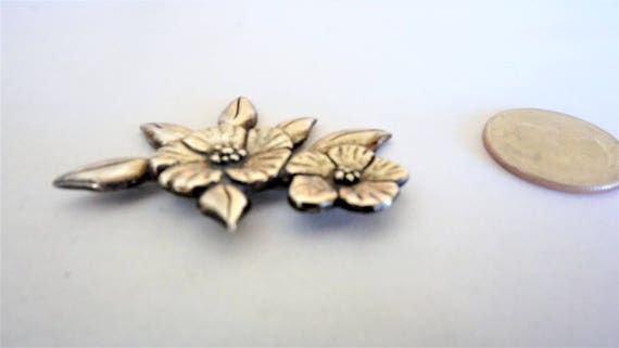 Vintage Dogwood Brooch / Pin /Har Brooch / Pin / … - image 3