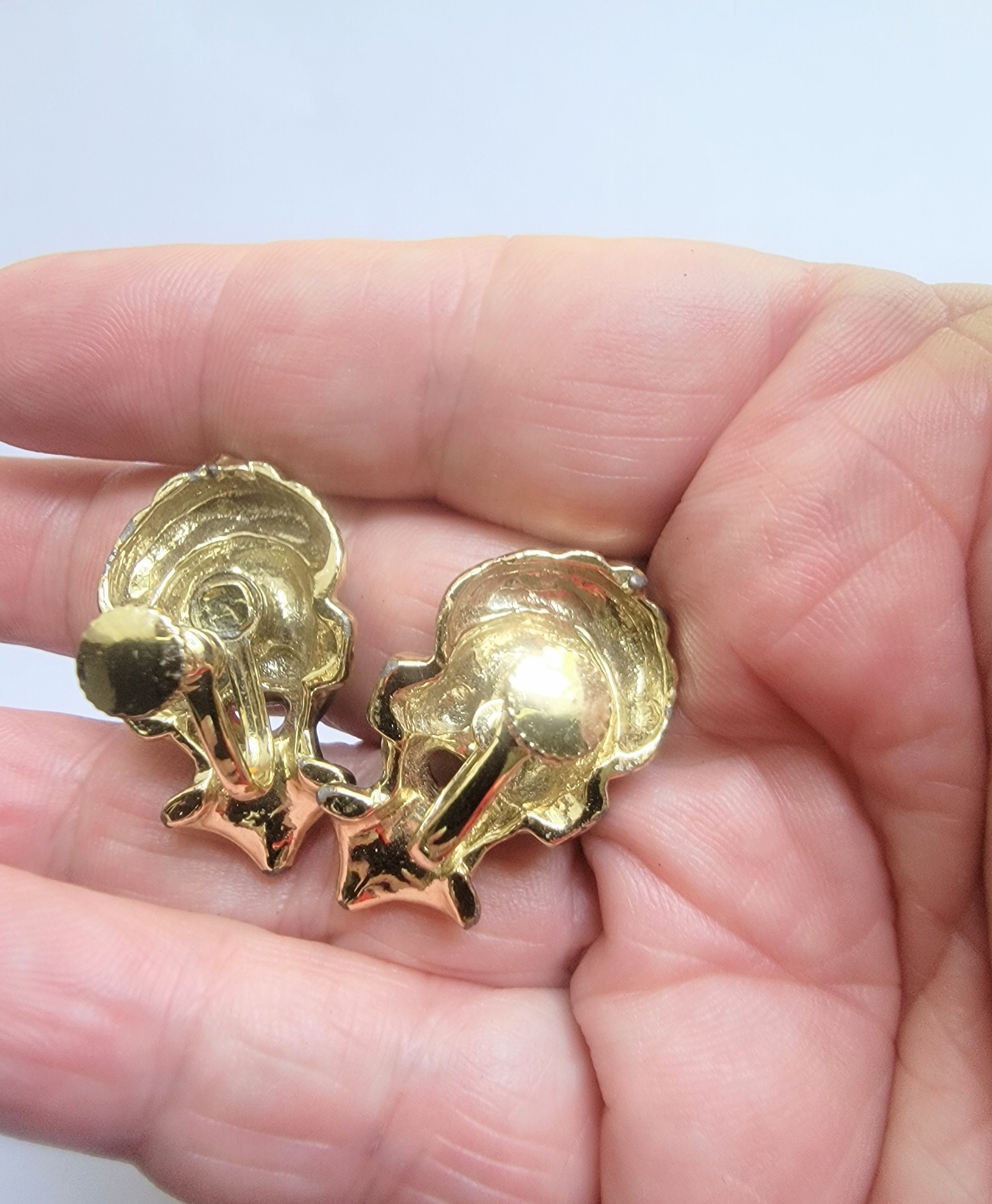 40s Vintage tribal blackmoor earrings & brooch set - Shop