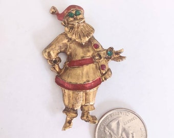 Vintage Santa Brooch / Pin / Old Fashioned Santa Brooch / Pin / Santa Brooch / Pin / Christmas Brooch / Pin / Vintage Santas / Santa Items