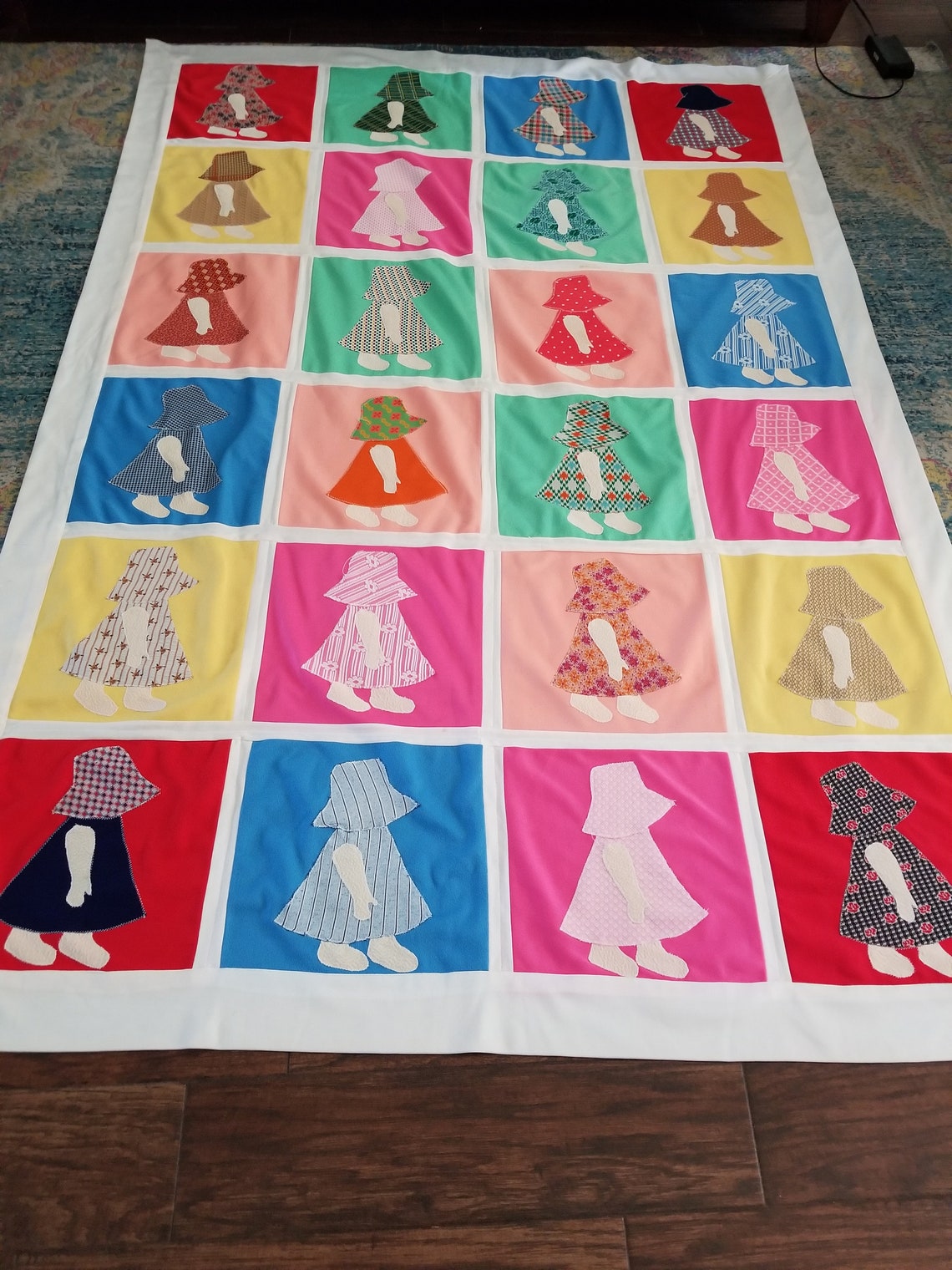 Little Girl Quilt / Dutch Girl Quilt / Single Bed Quilt / Baby Etsy