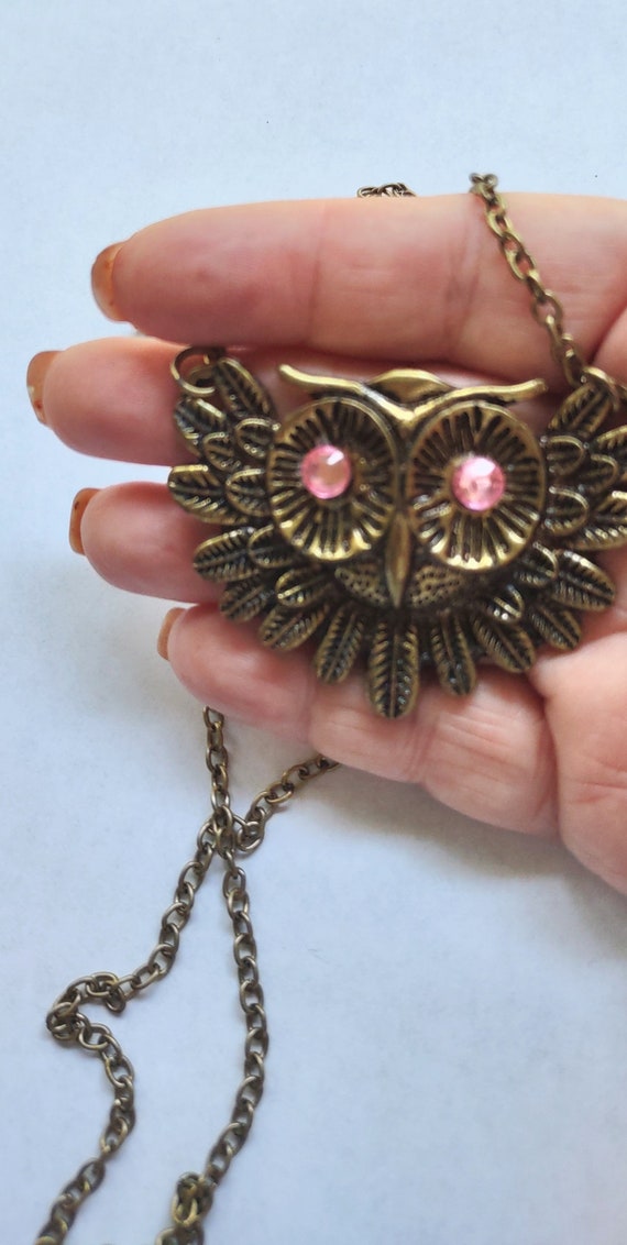 70s Gold Statement Necklace - Gem