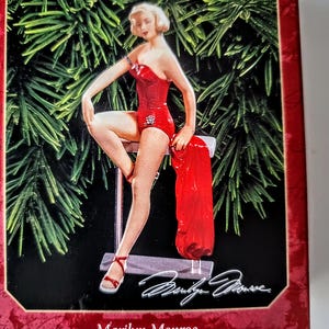Marilyn Monroe Items / Hallmark Ornament / Hallmark Items/ Designer Ornament/ Monroe Ornament/ Hollywood  Items