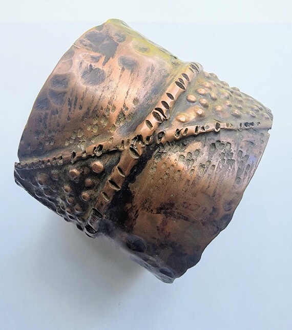 Copper Cuff Bracelet / Copper Cuff / Brutalist Bracelet/ Brutality Jewelry/ Brutality Cuff / Copper Items / Large Copper Cuff /Large Bracele