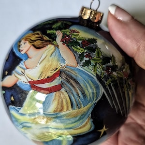Angel Ornament / Designer Ornament / Inside Art Ornament/ Large Ornament/ Handcrafted Ornament/ Unique Ornament / Angels / Angel Items