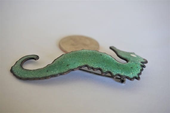 Seahorse Brooch / Pin / Hand Crafted Copper Brooc… - image 5