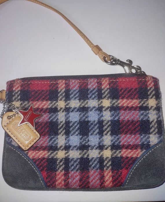 Coach Purse/ Plaid Coach Purse/ Wool Coach Purse /