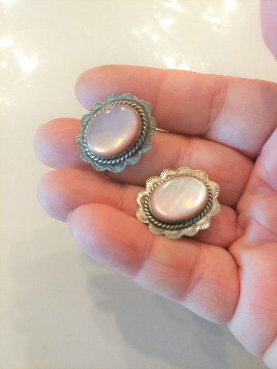 Mother Of Pearl Earrings / Mother Of Pearl Sterlin