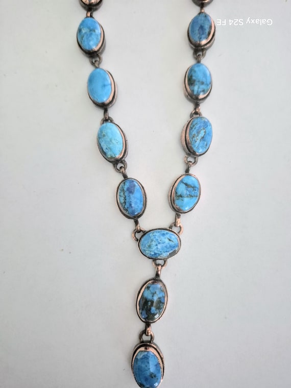 Turquoise Necklace/ Turquoise  Jewelry  / Copper Necklace/ Handmade Necklace/ Copper Jewelry  / Copper Items / Handmade  Jewelry