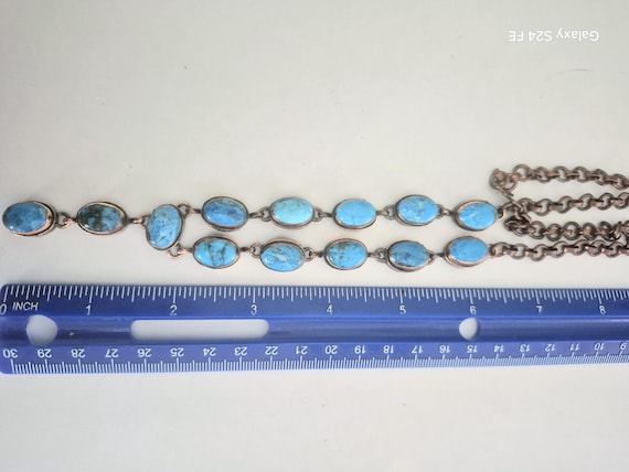 Turquoise Necklace/ Turquoise  Jewelry  / Copper Necklace/ Handmade Necklace/ Copper Jewelry  / Copper Items / Handmade  Jewelry View 4