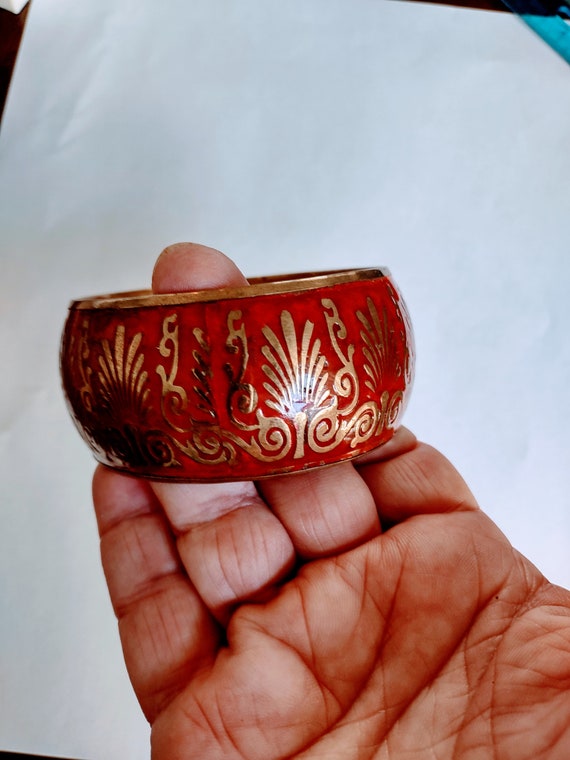 Tibetan Bracelet / Large Red Bracelet / Tibetan J… - image 3