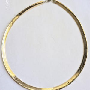 Omega Necklace / Designer Necklace/ Sterling Necklace/ 14kt Gold Necklace/ Love Earth Necklace / Designer Jewelry / Choker Necklace