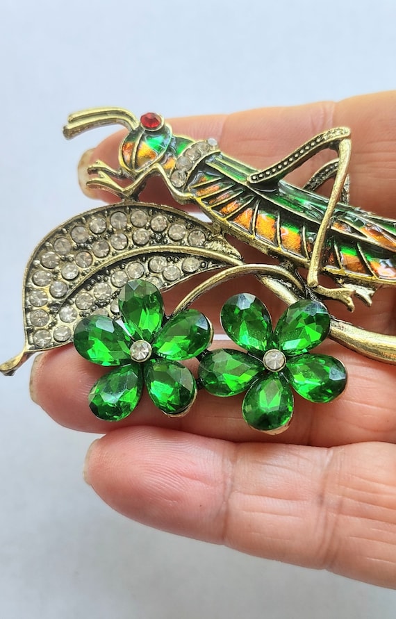 Grasshopper Brooch/ Pin / Grasshopper Jewelry/ Ins