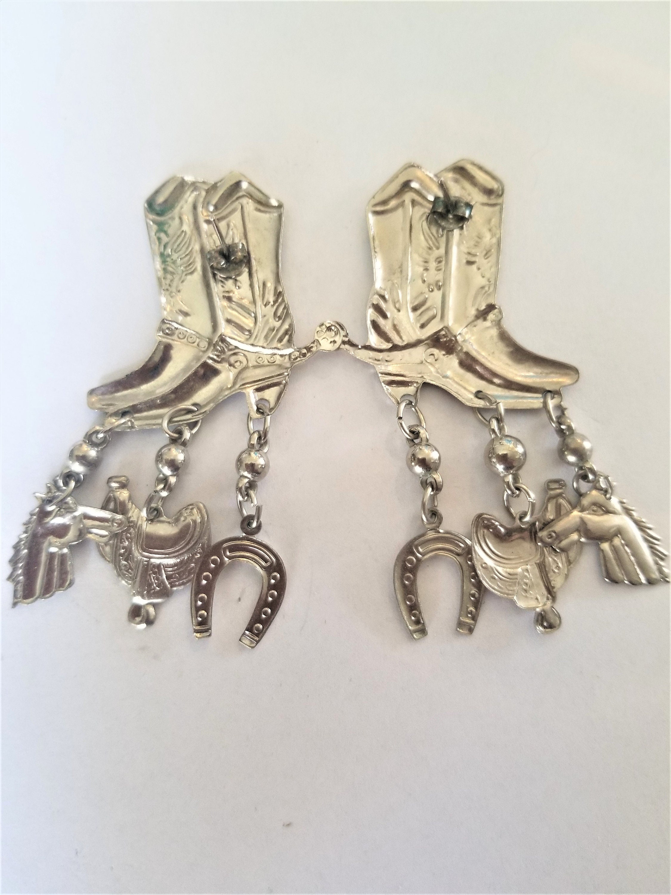 White western earrings Clearance