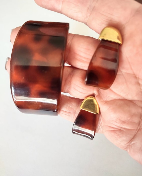 Real tortoise store shell earrings
